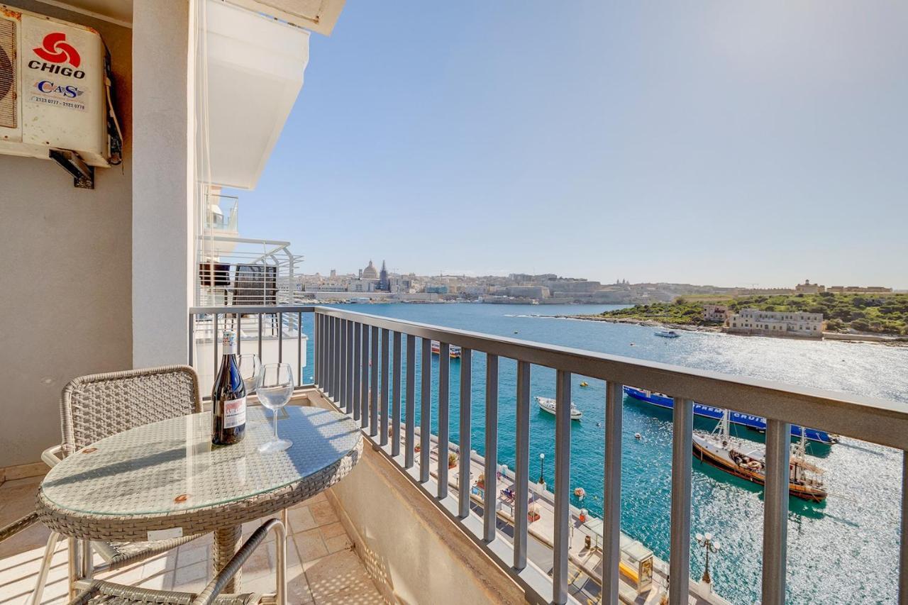 Marvellous Apartment With Valletta And Harbour Views Sliema Exterior foto